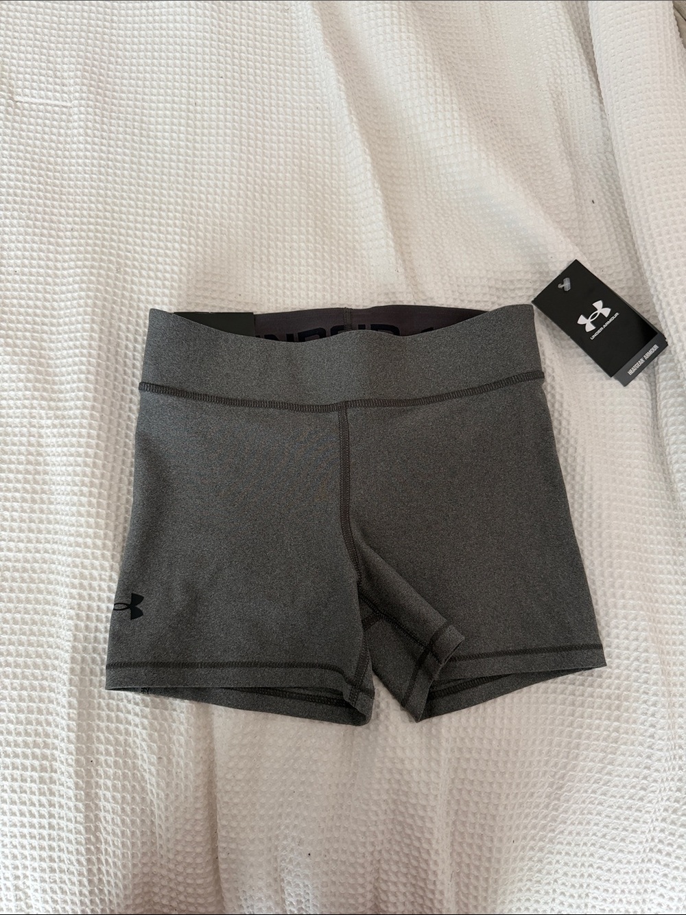 Under Armour Women's Dark Gray Athletic Bike Shorts